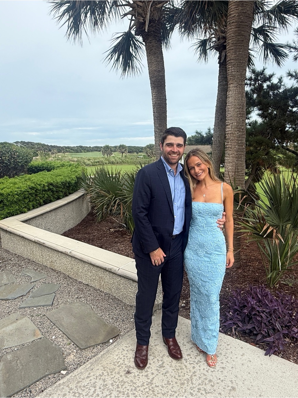 House of CB Light Blue Lace Maxi Dress - Picture 2 of 2